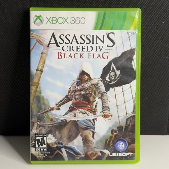 Assassin’s Creed IV: Black Flag (Microsoft Xbox 360, 2013) 2-Disc Case & Manual - Picture 1 of 10